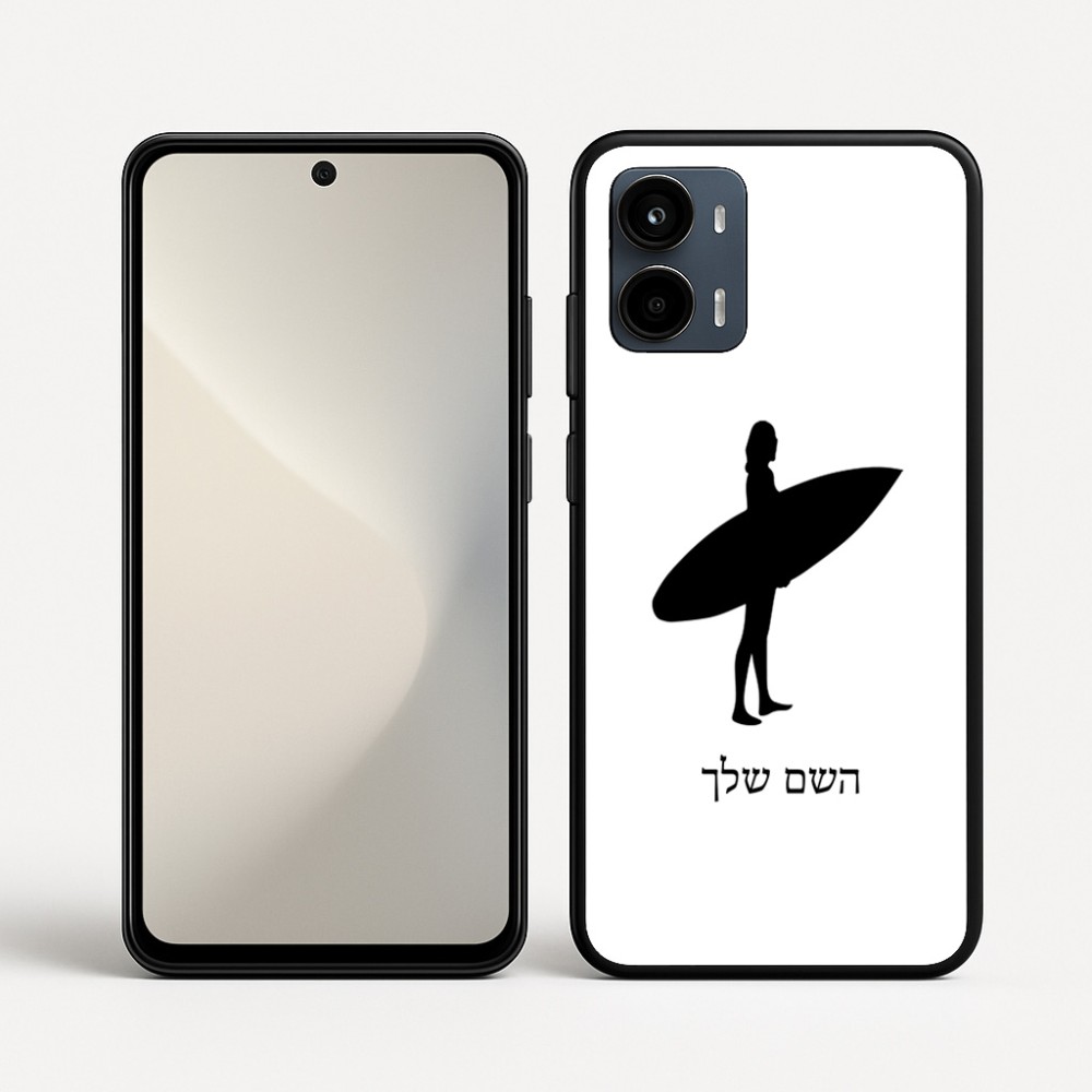 כיסוי בעיצוב אישי עם השם שלך לדגם - Motorola Moto G34 5G בעיצוב גלישה - גלישה