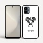 כיסוי בעיצוב אישי עם השם שלך לדגם - Motorola Moto G34 5G בעיצוב פרחי קרן
