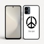כיסוי בעיצוב אישי עם השם שלך לדגם - Motorola Moto G34 5G בעיצוב סמל השלום