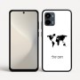 כיסוי בעיצוב אישי עם השם שלך לדגם - Motorola Moto G34 5G בעיצוב מפת העולם
