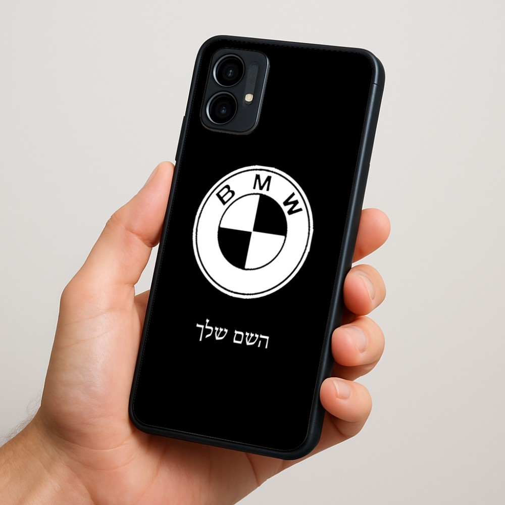 כיסוי בעיצוב אישי עם השם שלך לדגם - Motorola Moto G34 5G בעיצוב ב.מ.וו