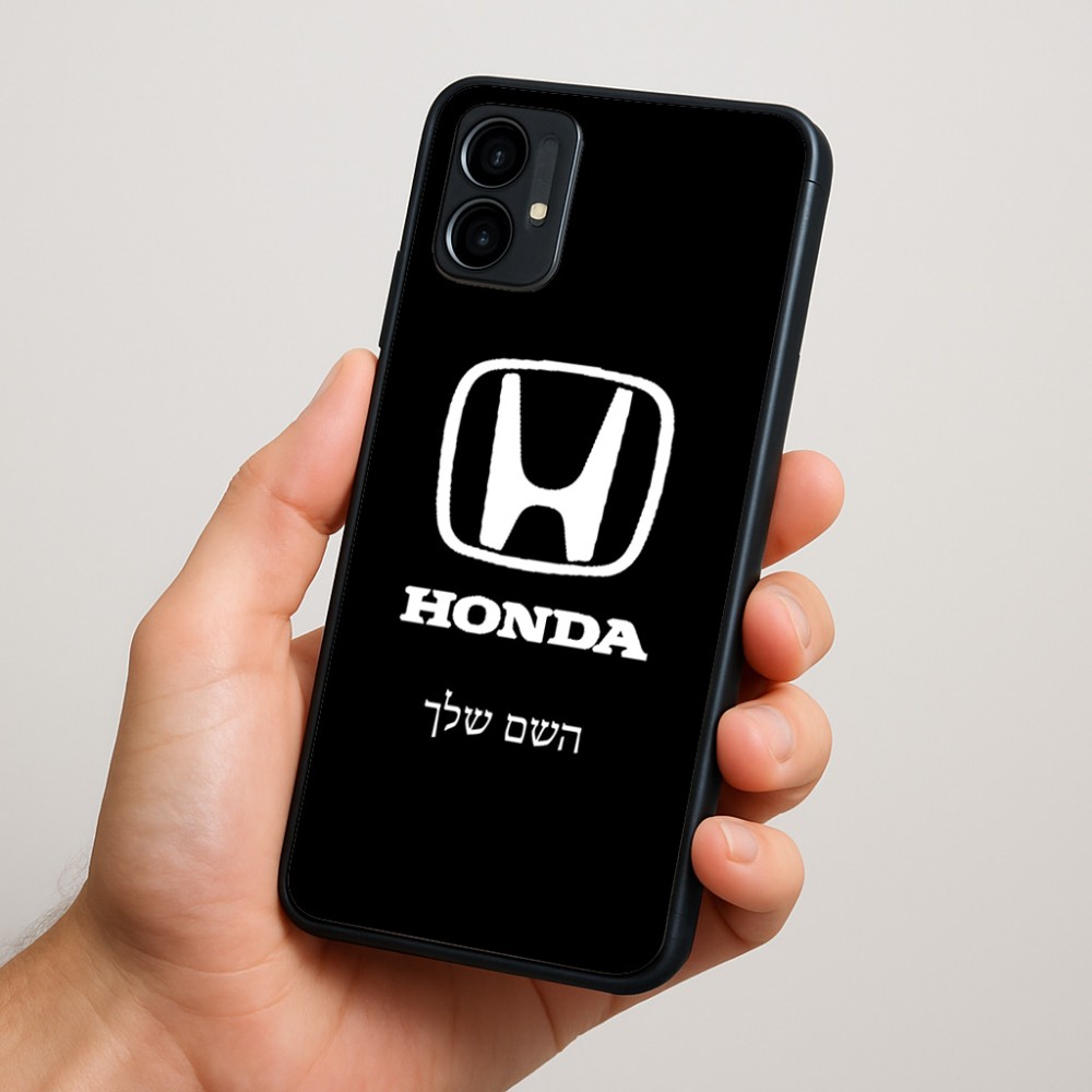 כיסוי בעיצוב אישי עם השם שלך לדגם - Motorola Moto G34 5G בעיצוב הונדה 2