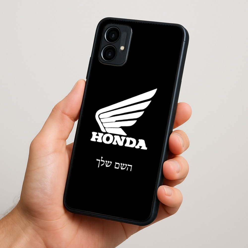 כיסוי בעיצוב אישי עם השם שלך לדגם - Motorola Moto G34 5G בעיצוב הונדה