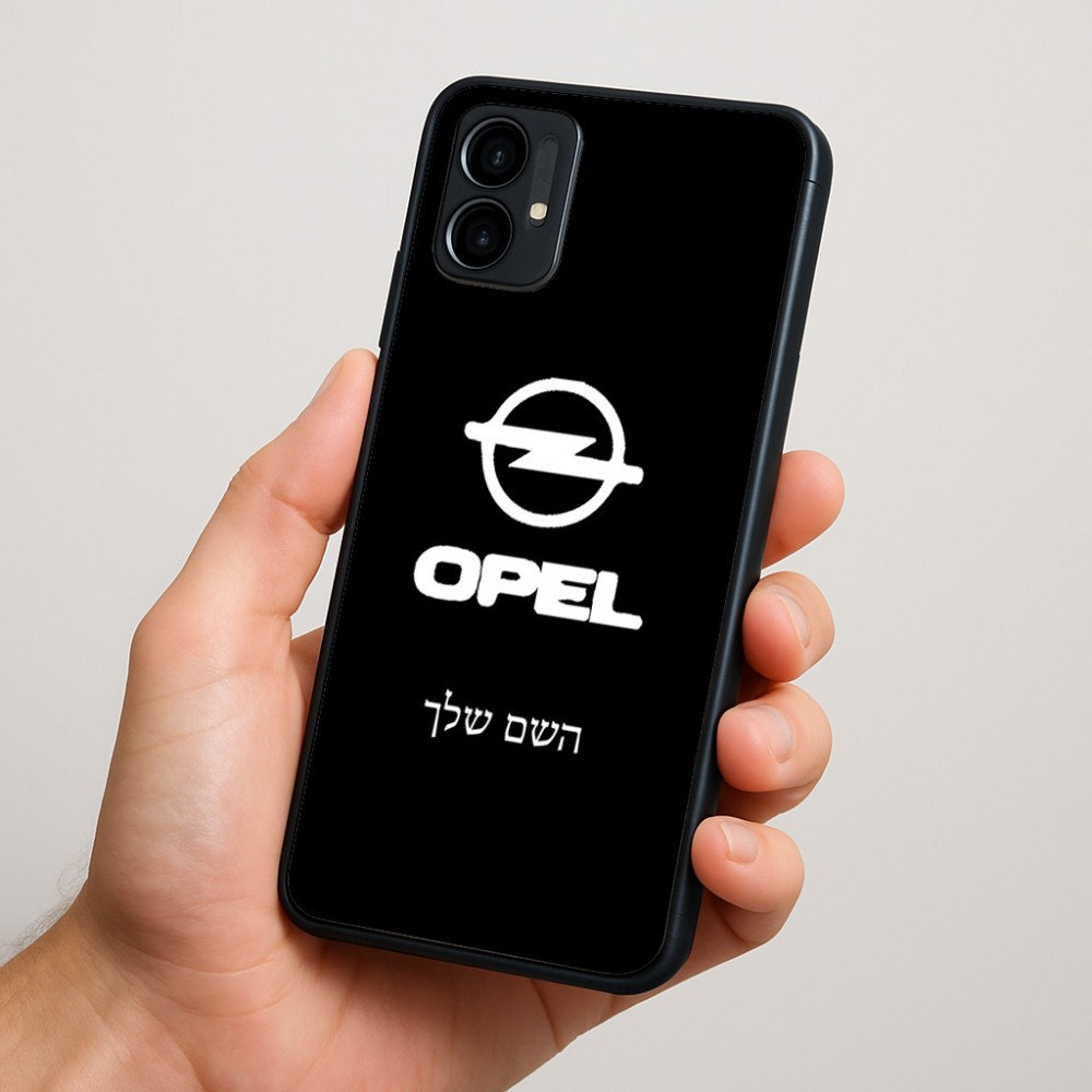 כיסוי בעיצוב אישי עם השם שלך לדגם - Motorola Moto G34 5G בעיצוב אופל