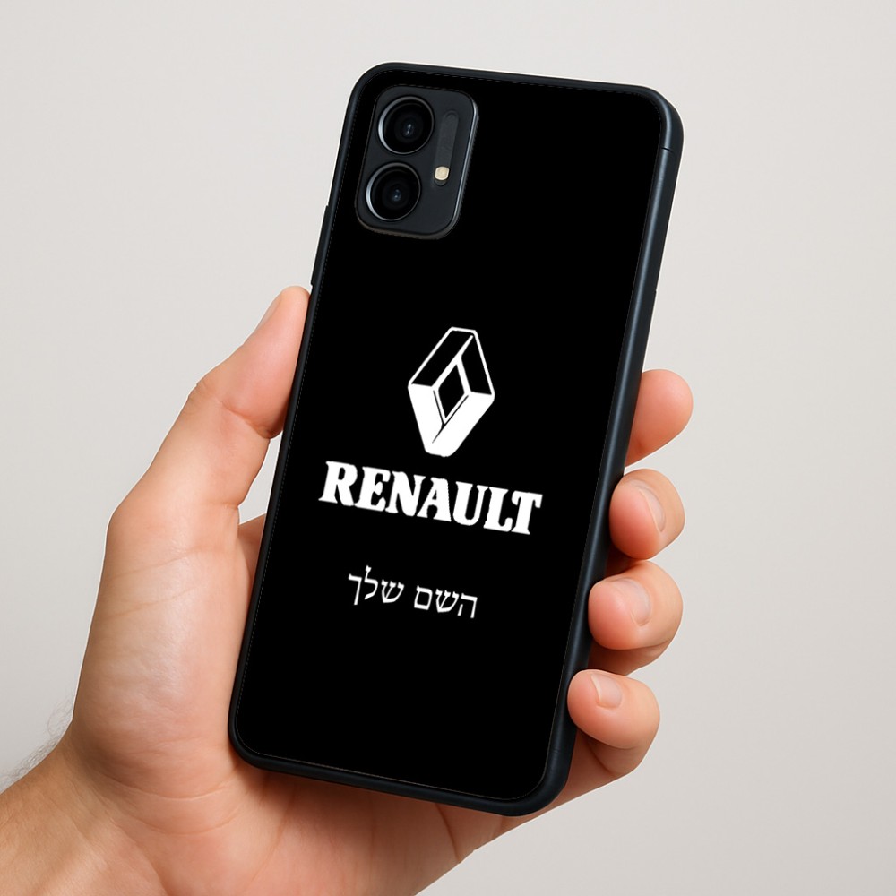 כיסוי בעיצוב אישי עם השם שלך לדגם - Motorola Moto G34 5G בעיצוב רנו
