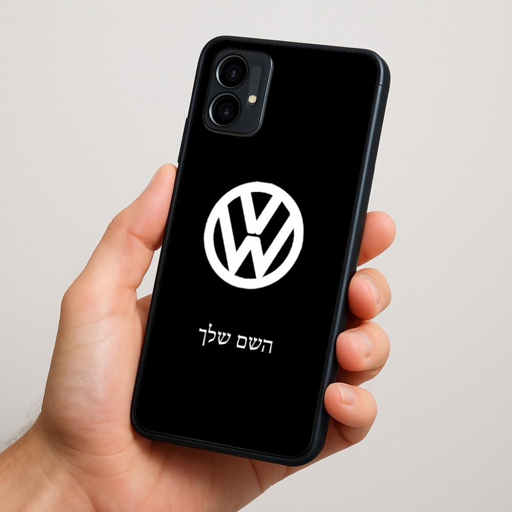 כיסוי בעיצוב אישי עם השם שלך לדגם - Motorola Moto G34 5G בעיצוב פולקסווגן