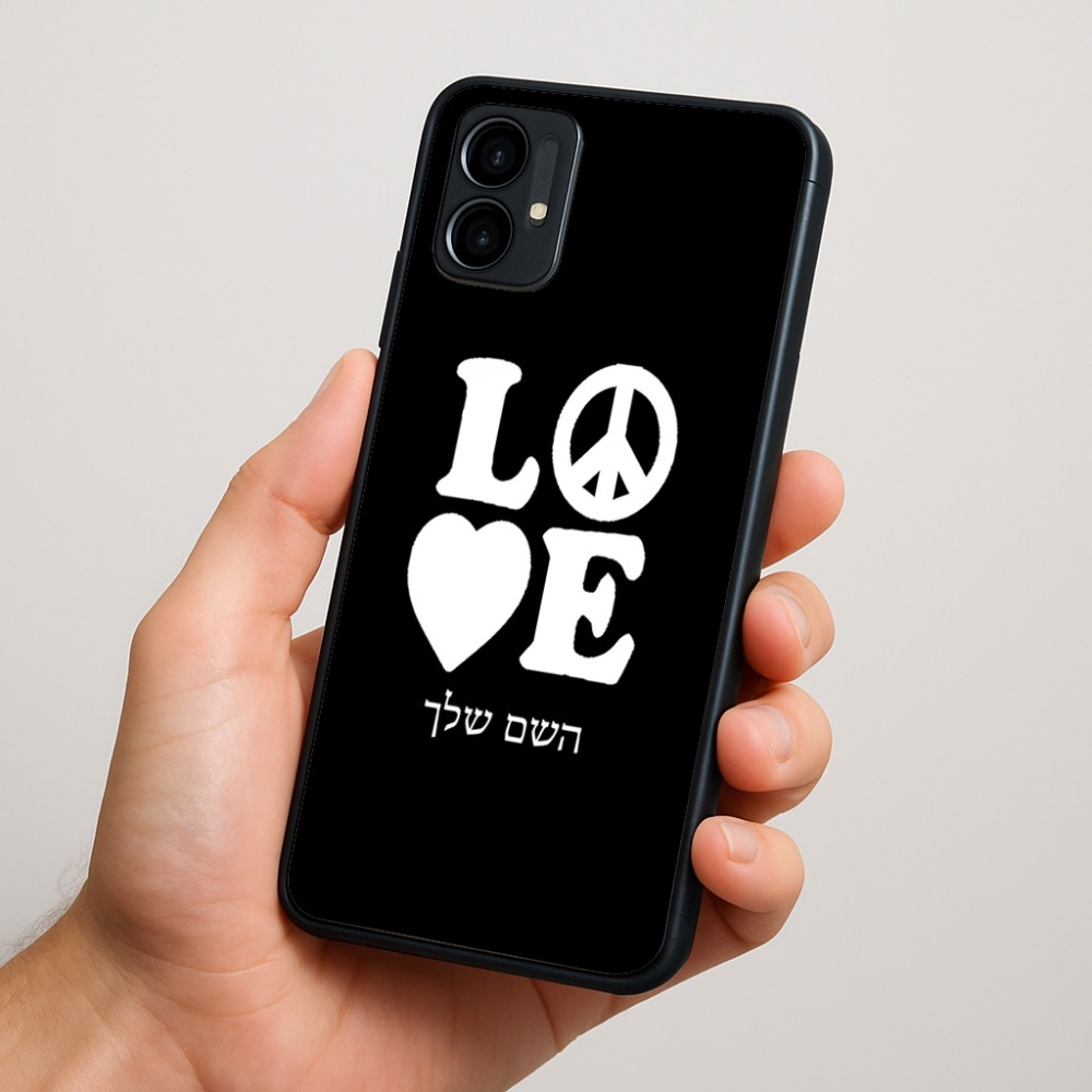 כיסוי בעיצוב אישי עם השם שלך לדגם - Motorola Moto G34 5G בעיצוב אהבה
