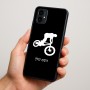 כיסוי בעיצוב אישי עם השם שלך לדגם - Motorola Moto G34 5G בעיצוב רוכב אופניים