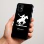 כיסוי בעיצוב אישי עם השם שלך לדגם - Motorola Moto G34 5G בעיצוב שחקן פולו - סוס