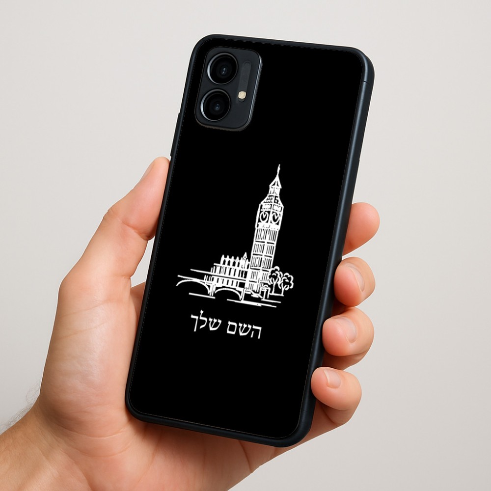 כיסוי בעיצוב אישי עם השם שלך לדגם - Motorola Moto G34 5G בעיצוב ביג בן