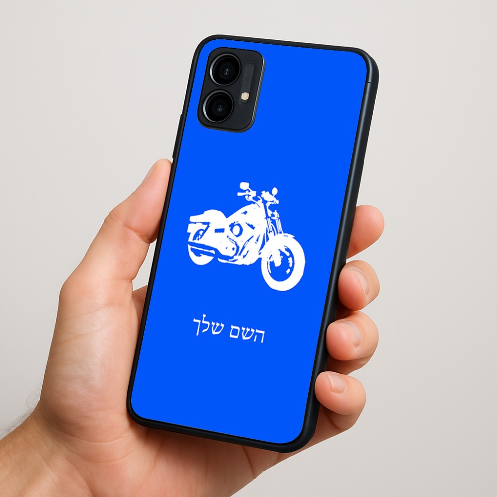 כיסוי בעיצוב אישי עם השם שלך לדגם - Motorola Moto G34 5G בעיצוב הארלי-דיווידסון