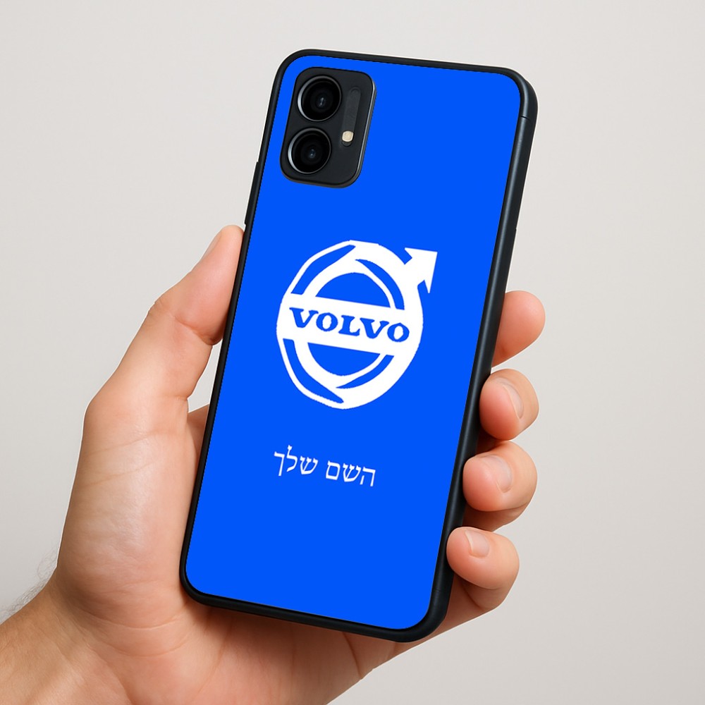 כיסוי בעיצוב אישי עם השם שלך לדגם - Motorola Moto G34 5G בעיצוב וולוו
