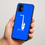 כיסוי בעיצוב אישי עם השם שלך לדגם - Motorola Moto G34 5G בעיצוב סקסופון