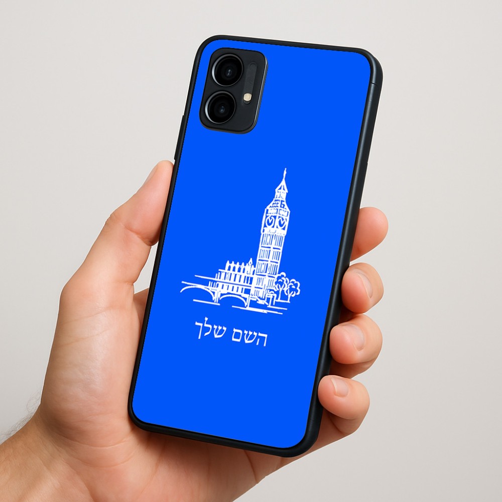 כיסוי בעיצוב אישי עם השם שלך לדגם - Motorola Moto G34 5G בעיצוב ביג בן