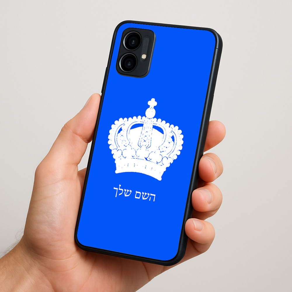 כיסוי בעיצוב אישי עם השם שלך לדגם - Motorola Moto G34 5G בעיצוב כתר מלכותי
