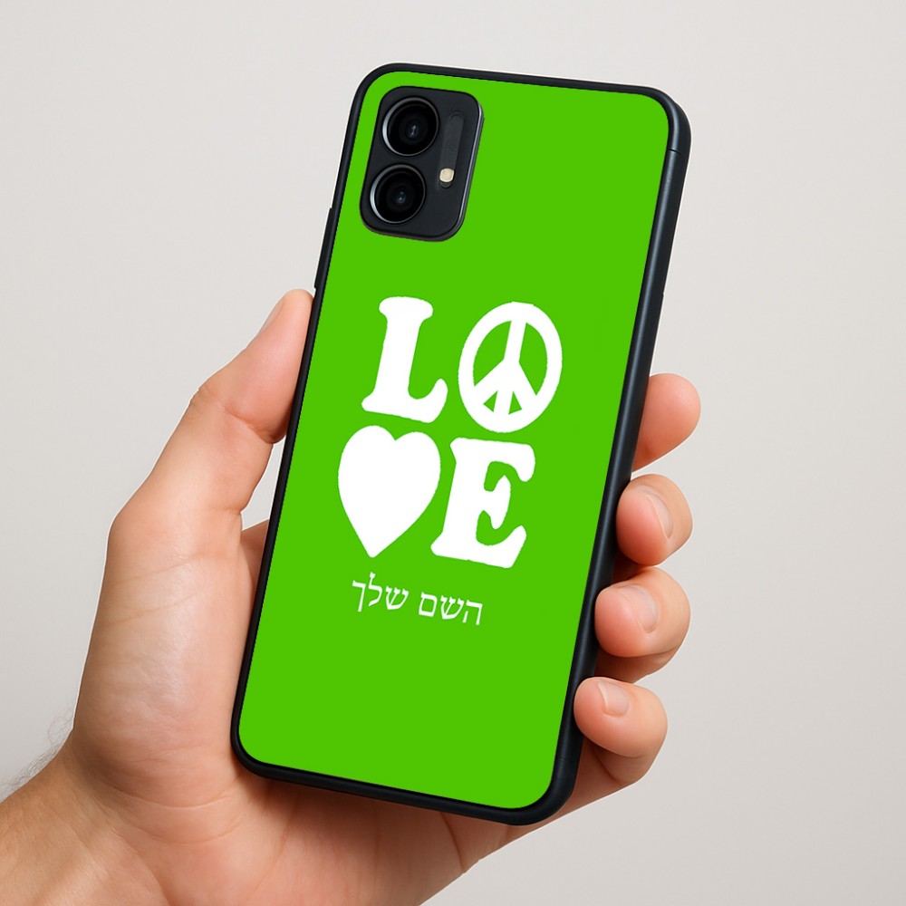 כיסוי בעיצוב אישי עם השם שלך לדגם - Motorola Moto G34 5G בעיצוב אהבה