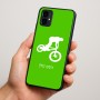 כיסוי בעיצוב אישי עם השם שלך לדגם - Motorola Moto G34 5G בעיצוב רוכב אופניים