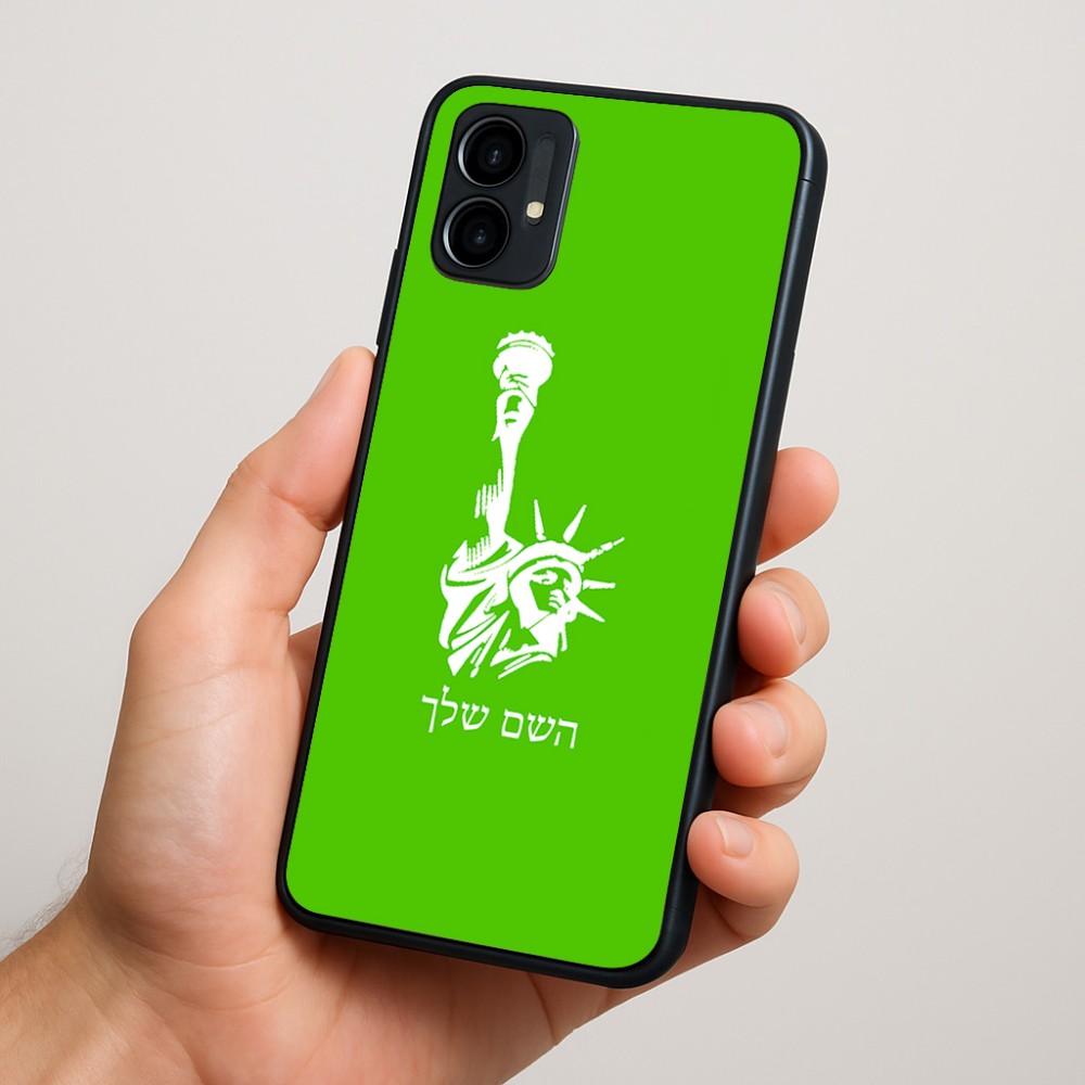 כיסוי בעיצוב אישי עם השם שלך לדגם - Motorola Moto G34 5G בעיצוב פסל החירות