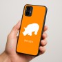 כיסוי בעיצוב אישי עם השם שלך לדגם - Motorola Moto G34 5G בעיצוב קרנף