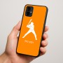 כיסוי בעיצוב אישי עם השם שלך לדגם - Motorola Moto G34 5G בעיצוב שחקן בייסבול