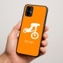 כיסוי בעיצוב אישי עם השם שלך לדגם - Motorola Moto G34 5G בעיצוב רוכב אופניים