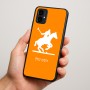 כיסוי בעיצוב אישי עם השם שלך לדגם - Motorola Moto G34 5G בעיצוב שחקן פולו - סוס