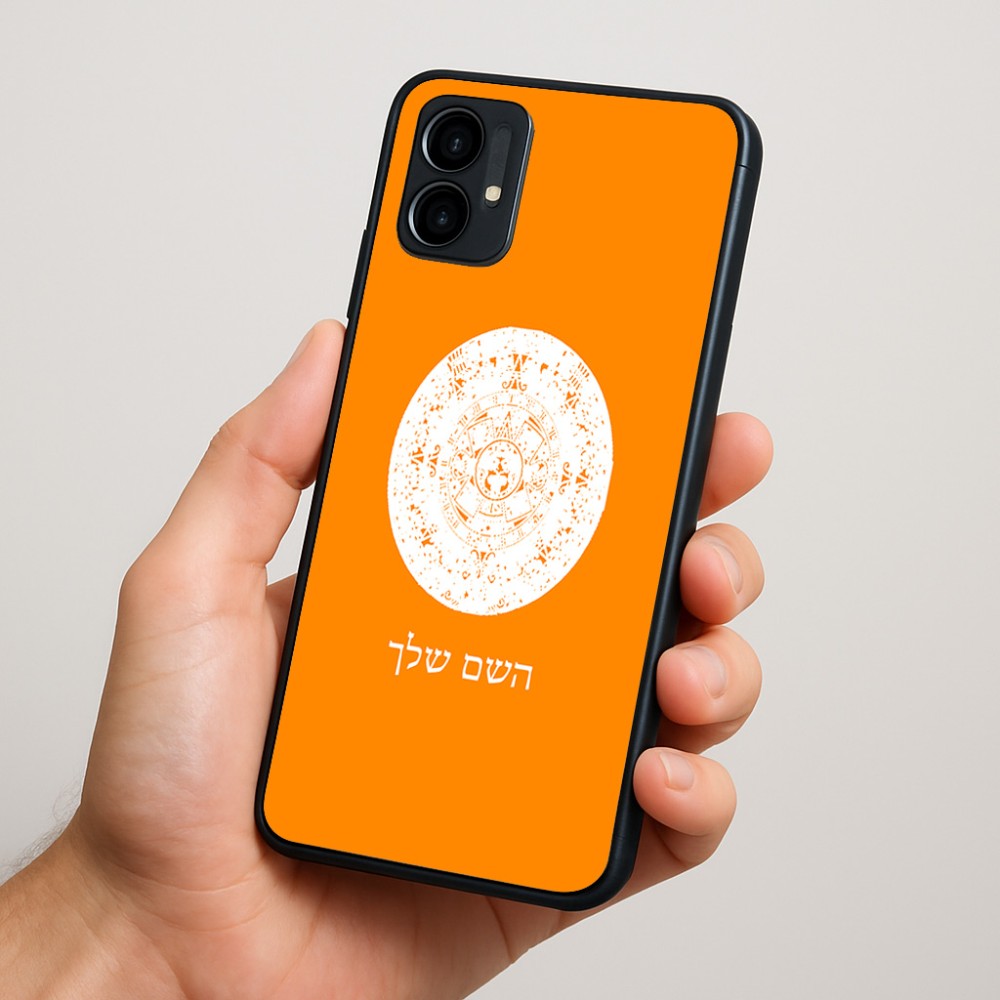 כיסוי בעיצוב אישי עם השם שלך לדגם - Motorola Moto G34 5G בעיצוב לוח שנה אצטקי של המאיה