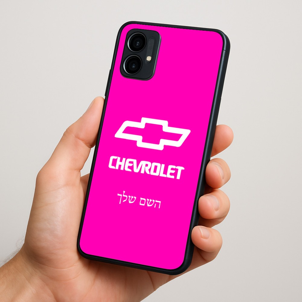 כיסוי בעיצוב אישי עם השם שלך לדגם - Motorola Moto G34 5G בעיצוב שברולט