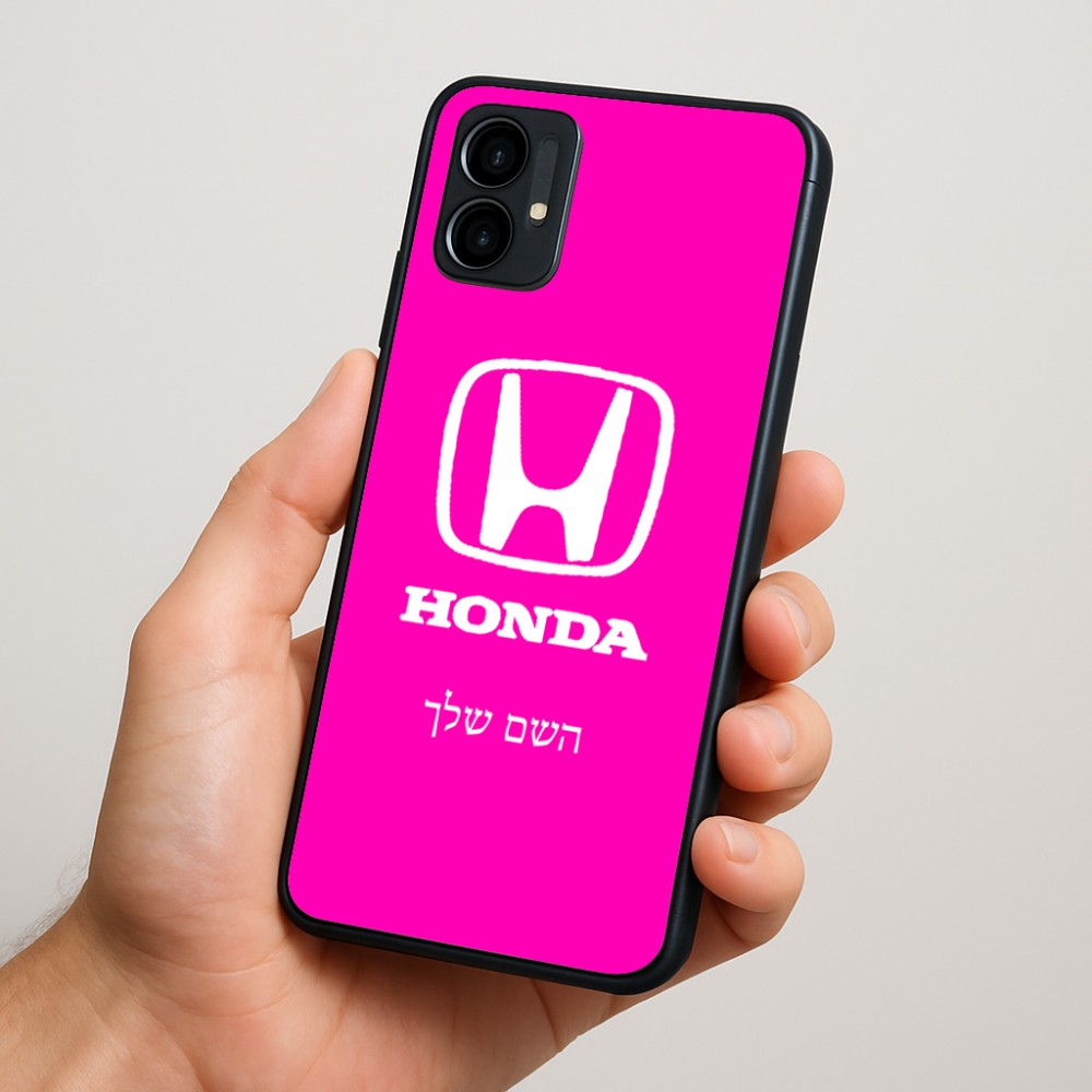 כיסוי בעיצוב אישי עם השם שלך לדגם - Motorola Moto G34 5G בעיצוב הונדה 2