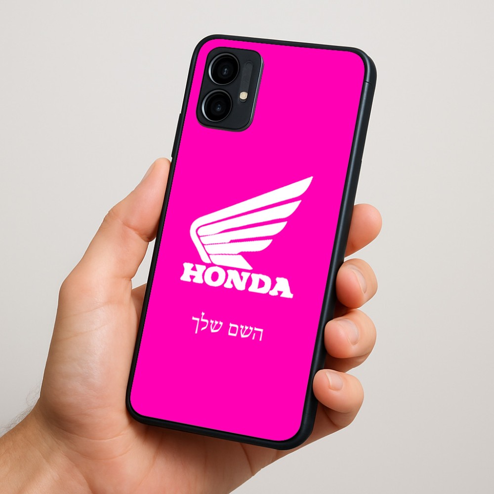 כיסוי בעיצוב אישי עם השם שלך לדגם - Motorola Moto G34 5G בעיצוב הונדה
