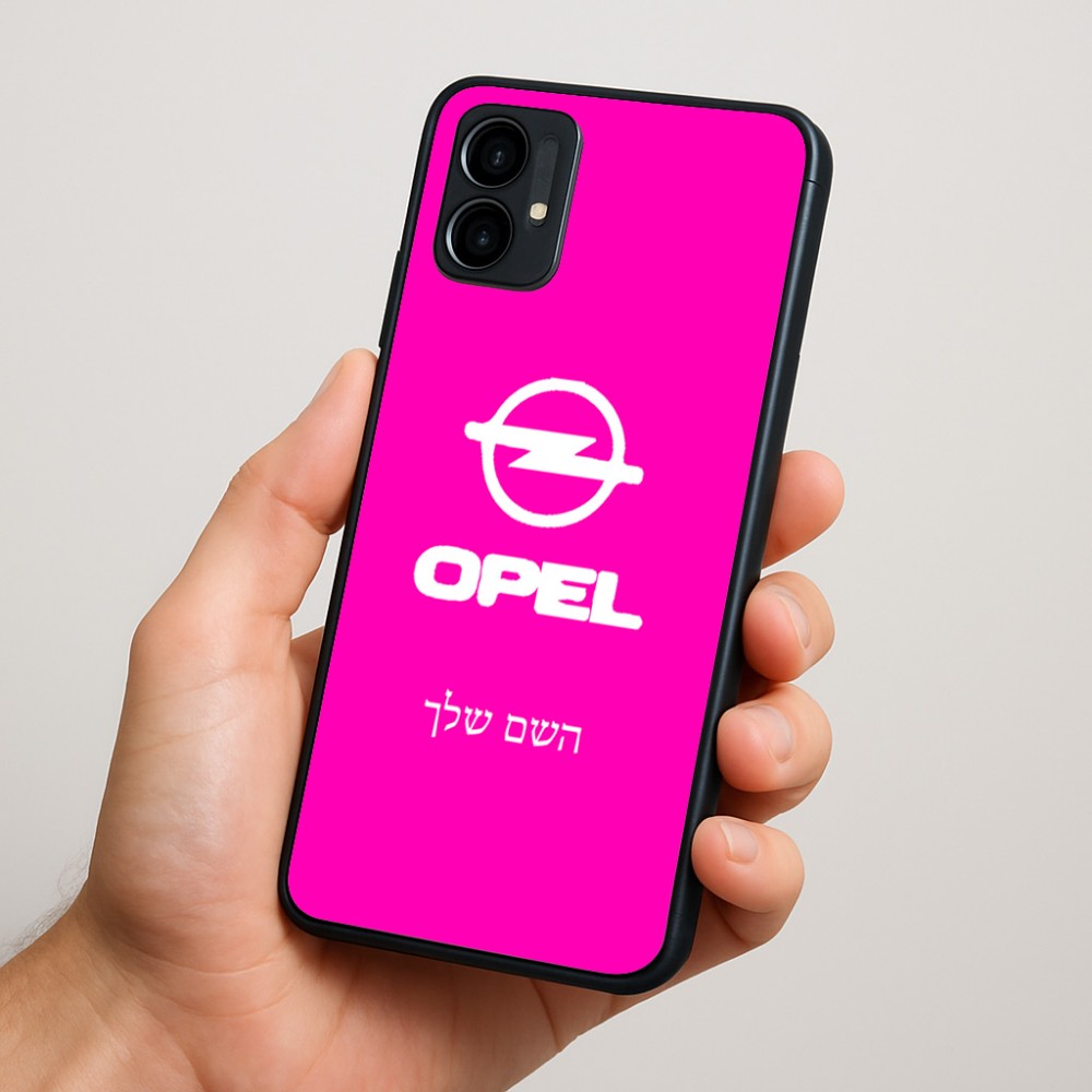 כיסוי בעיצוב אישי עם השם שלך לדגם - Motorola Moto G34 5G בעיצוב אופל