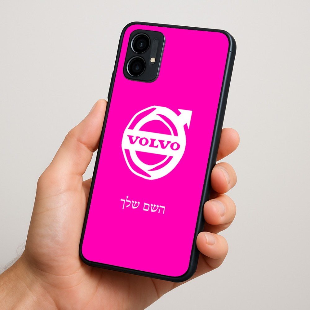 כיסוי בעיצוב אישי עם השם שלך לדגם - Motorola Moto G34 5G בעיצוב וולוו
