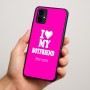 כיסוי בעיצוב אישי עם השם שלך לדגם - Motorola Moto G34 5G בעיצוב אוהבת את החבר שלי