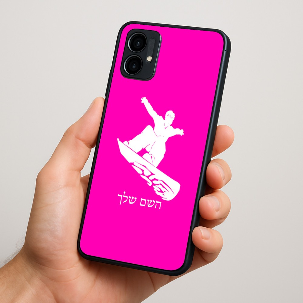 כיסוי בעיצוב אישי עם השם שלך לדגם - Motorola Moto G34 5G בעיצוב סנובורדיסט