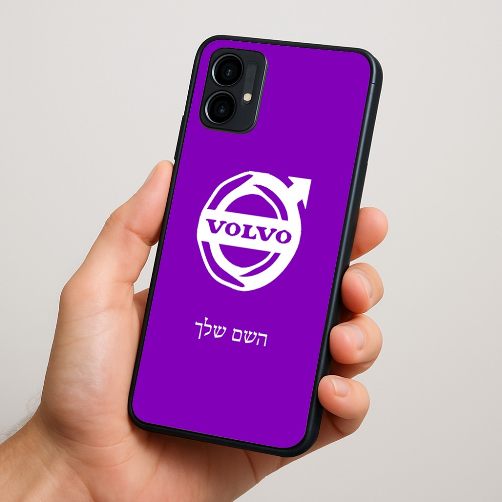 כיסוי בעיצוב אישי עם השם שלך לדגם - Motorola Moto G34 5G בעיצוב וולוו