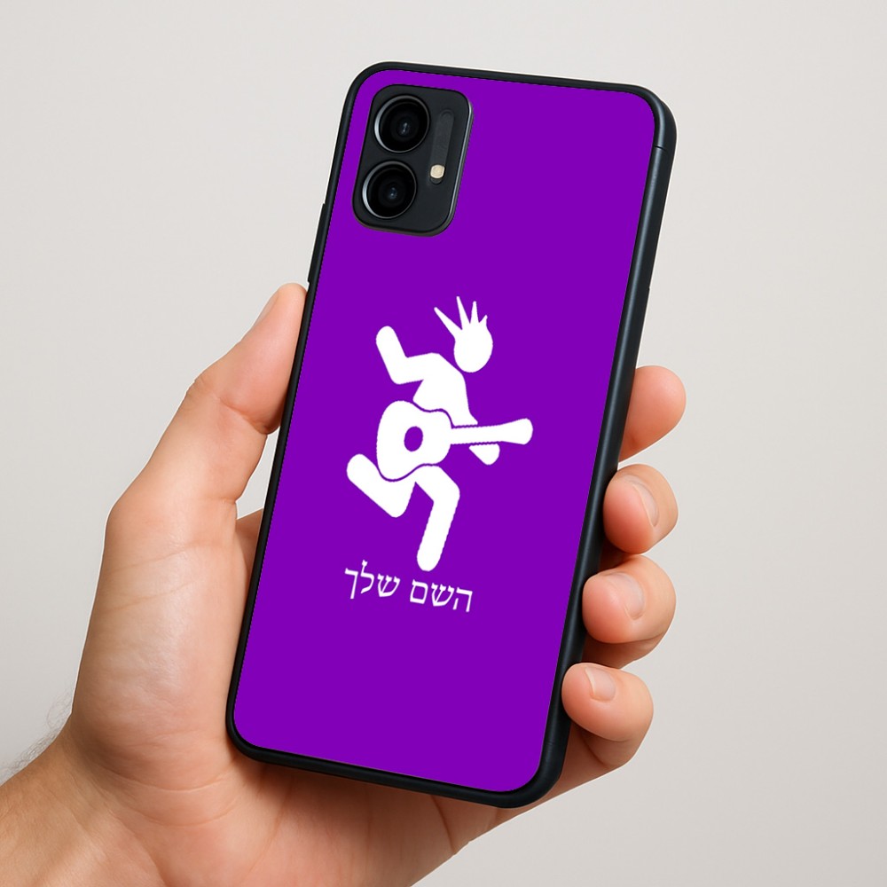 כיסוי בעיצוב אישי עם השם שלך לדגם - Motorola Moto G34 5G בעיצוב נגן גיטרה