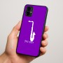 כיסוי בעיצוב אישי עם השם שלך לדגם - Motorola Moto G34 5G בעיצוב סקסופון