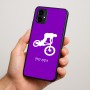 כיסוי בעיצוב אישי עם השם שלך לדגם - Motorola Moto G34 5G בעיצוב רוכב אופניים