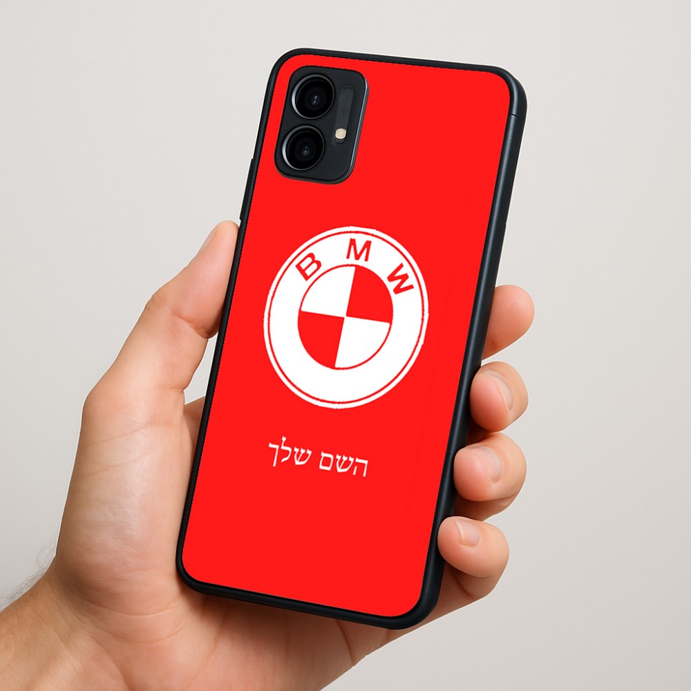 כיסוי בעיצוב אישי עם השם שלך לדגם - Motorola Moto G34 5G בעיצוב ב.מ.וו