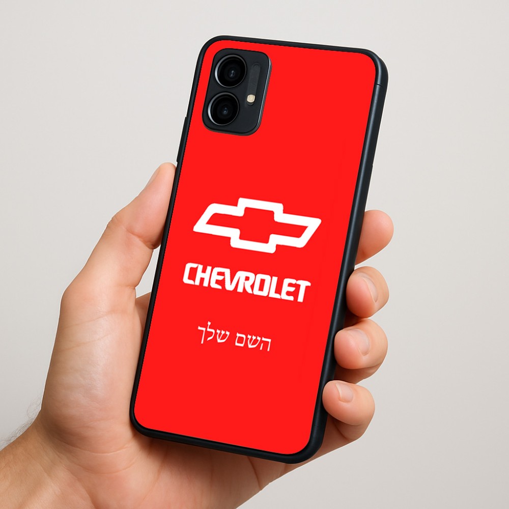 כיסוי בעיצוב אישי עם השם שלך לדגם - Motorola Moto G34 5G בעיצוב שברולט
