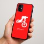 כיסוי בעיצוב אישי עם השם שלך לדגם - Motorola Moto G34 5G בעיצוב רוכב אופניים