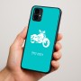 כיסוי בעיצוב אישי עם השם שלך לדגם - Motorola Moto G34 5G בעיצוב הארלי-דיווידסון