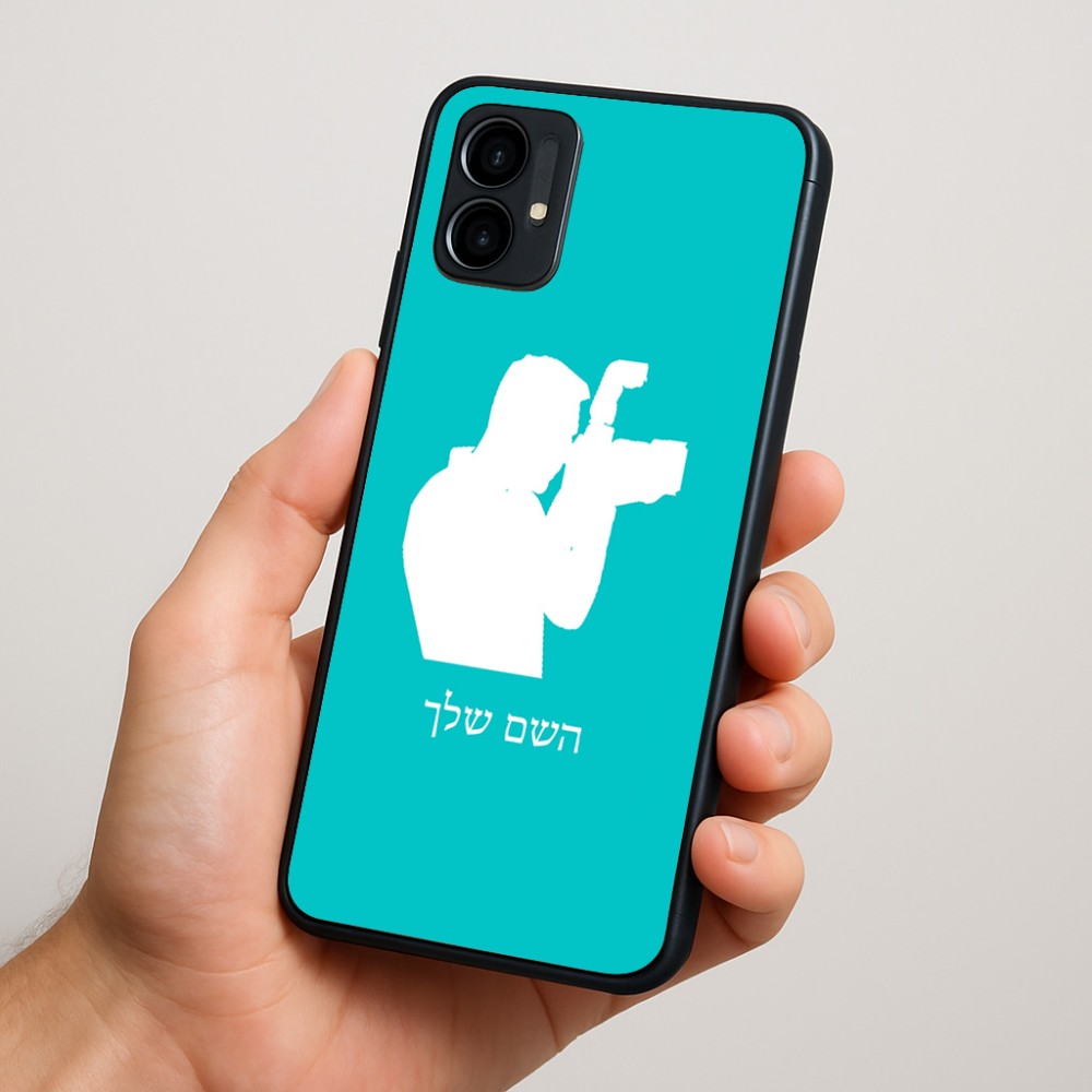 כיסוי בעיצוב אישי עם השם שלך לדגם - Motorola Moto G34 5G בעיצוב צלם - גברים
