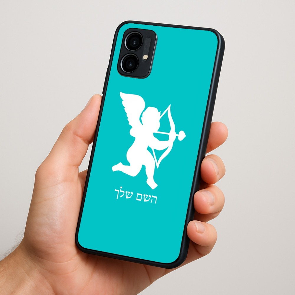 כיסוי בעיצוב אישי עם השם שלך לדגם - Motorola Moto G34 5G בעיצוב קופידון