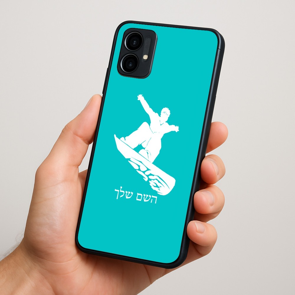 כיסוי בעיצוב אישי עם השם שלך לדגם - Motorola Moto G34 5G בעיצוב סנובורדיסט