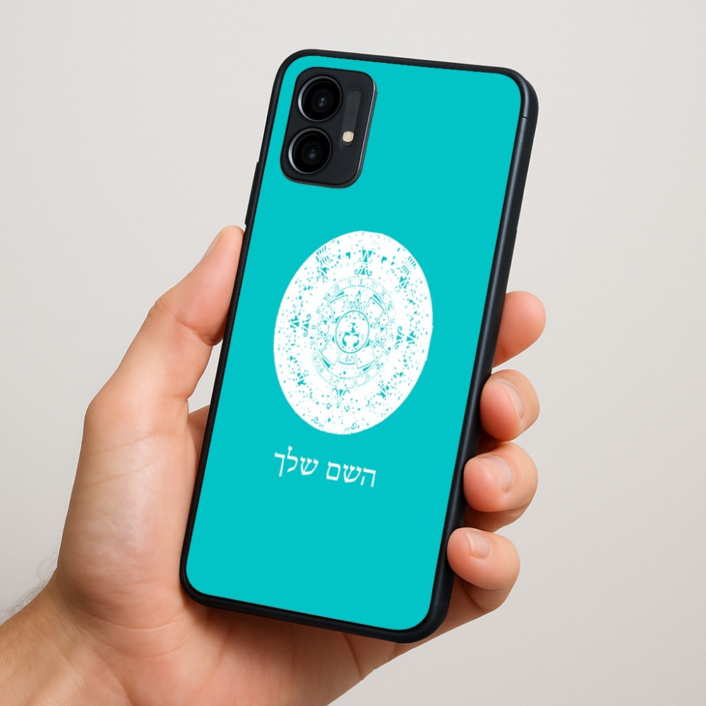 כיסוי בעיצוב אישי עם השם שלך לדגם - Motorola Moto G34 5G בעיצוב לוח שנה אצטקי של המאיה