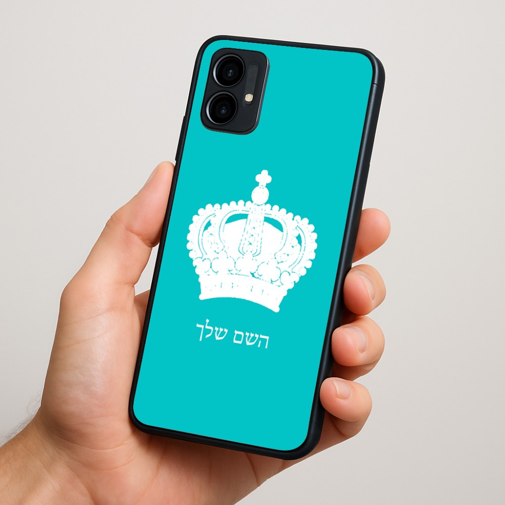 כיסוי בעיצוב אישי עם השם שלך לדגם - Motorola Moto G34 5G בעיצוב כתר מלכותי