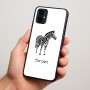כיסוי בעיצוב אישי עם השם שלך לדגם - Motorola Moto G34 5G בעיצוב זברה