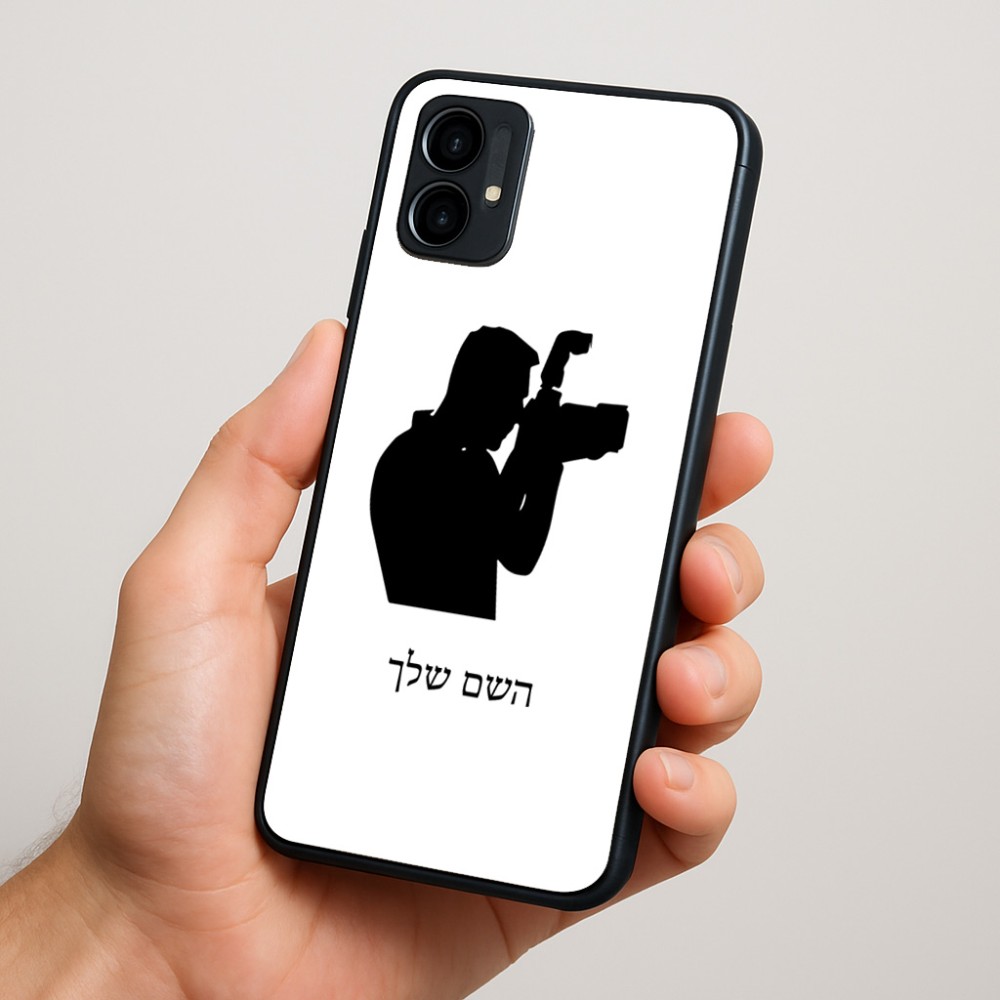 כיסוי בעיצוב אישי עם השם שלך לדגם - Motorola Moto G34 5G בעיצוב צלם - גברים
