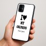 כיסוי בעיצוב אישי עם השם שלך לדגם - Motorola Moto G34 5G בעיצוב אוהב את החברה שלי